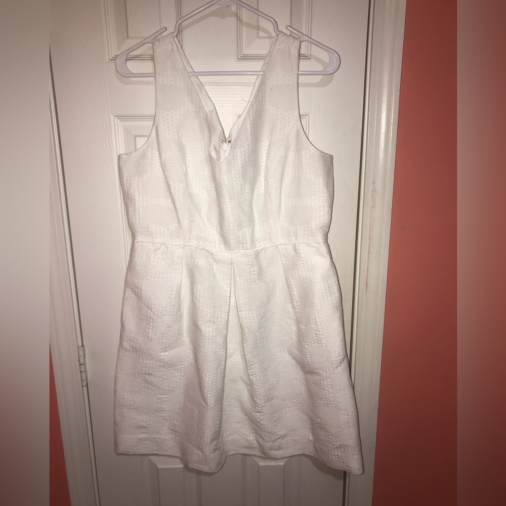 J Crew White Dress Size 12